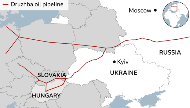 Slovacia condiționează sancțiunile împotriva Rusiei de reluarea distribuției de petrol prin coducta Drujba