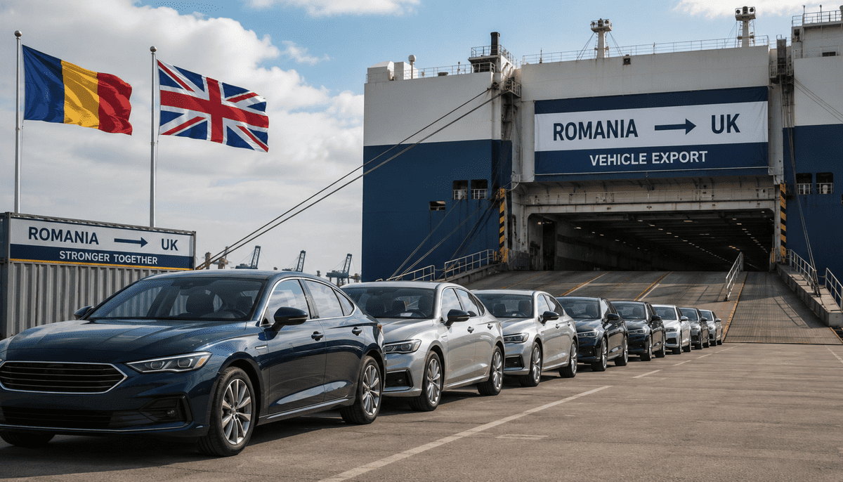 Schimburile comerciale dintre România și UK au ajuns la 10,3 miliarde de lire sterline. Autoturismele conduc topul exporturilor românești către piața britanică
