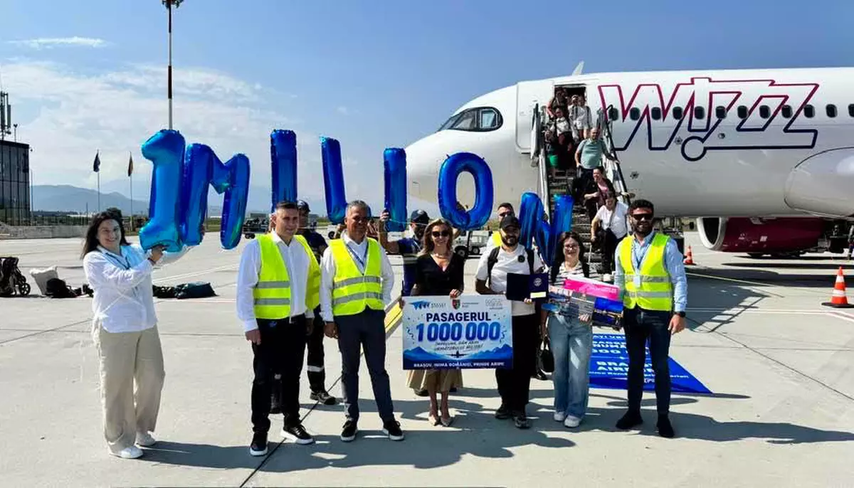 Aeroportul Brașov ajunge la 1 milion de pasageri. 10 rute regulate sunt active, iar extinderea continuă